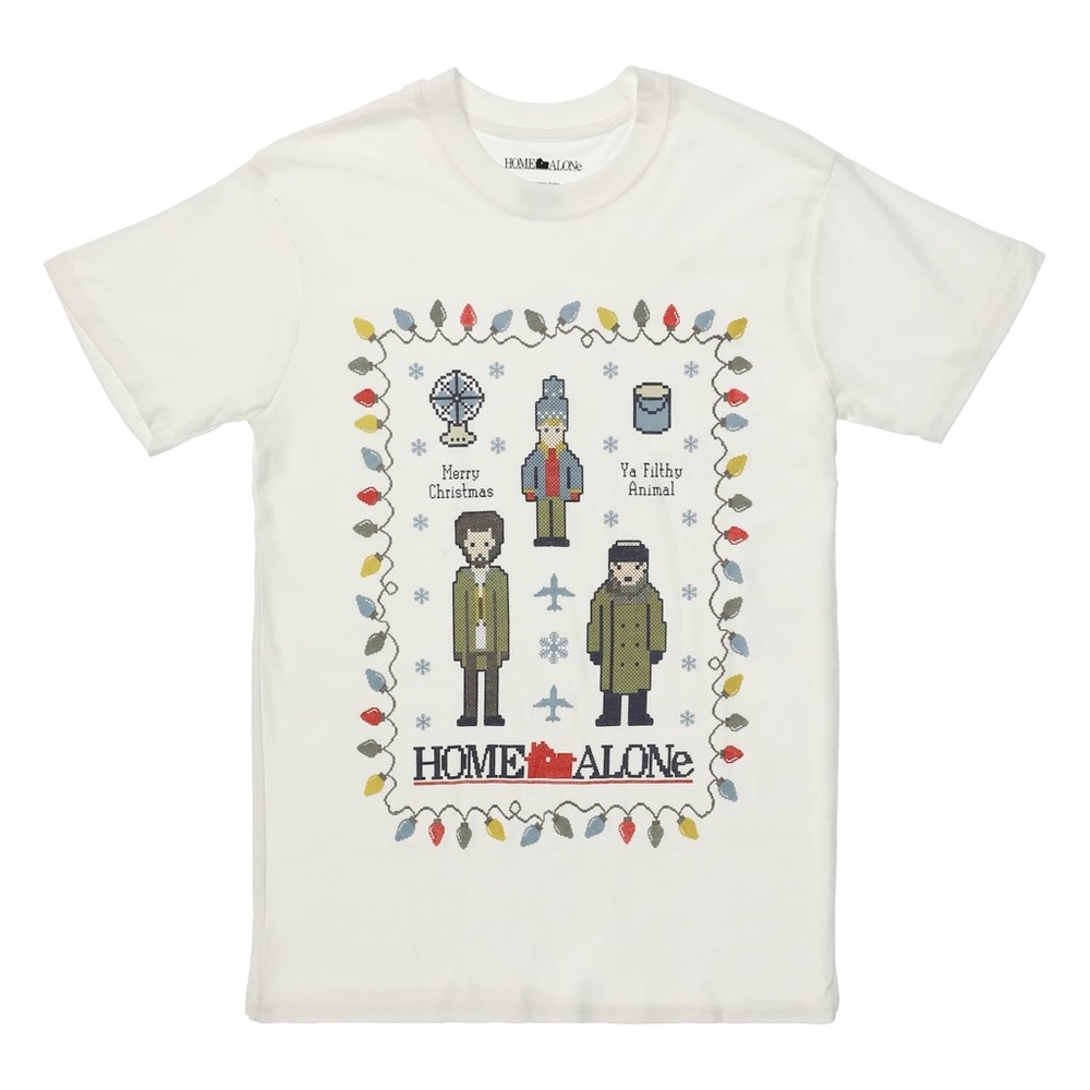 Home Alone Cross Stitch Wet Bandits Graphic Tee size S